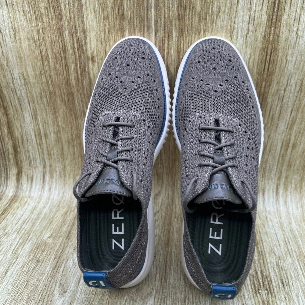 Cole Haan 2.Zerogrand Stitchlite Oxford Men's‎ Size 8M Brown Knit Wingtip C38267